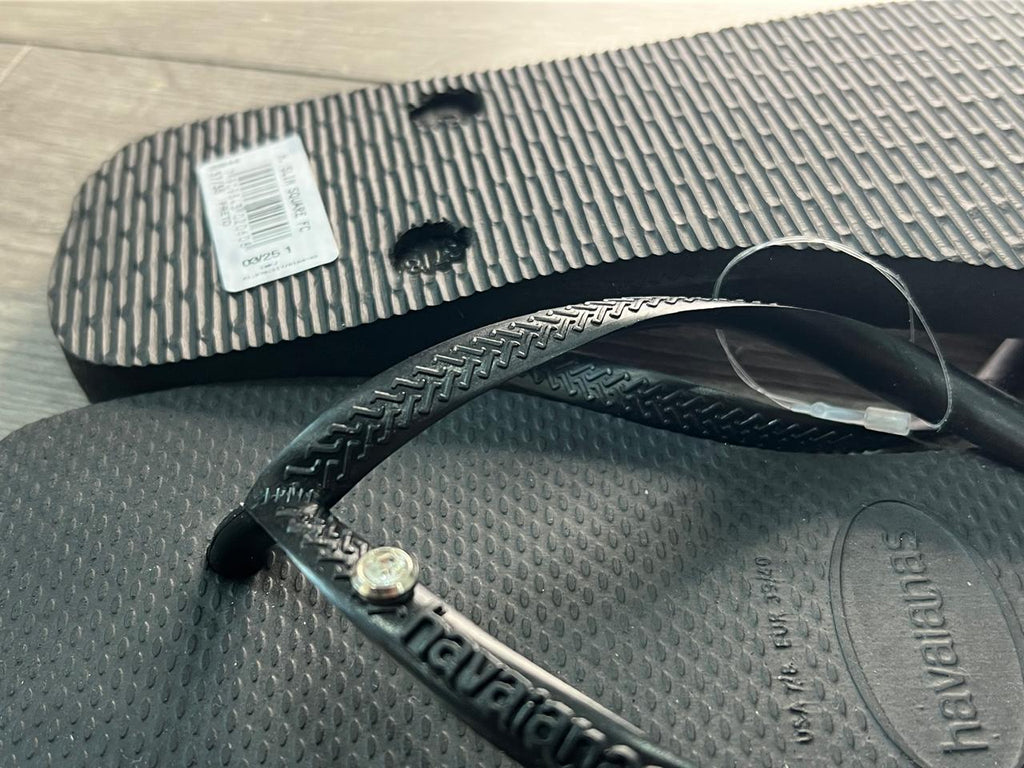 Diamond Flip Flop Square Black