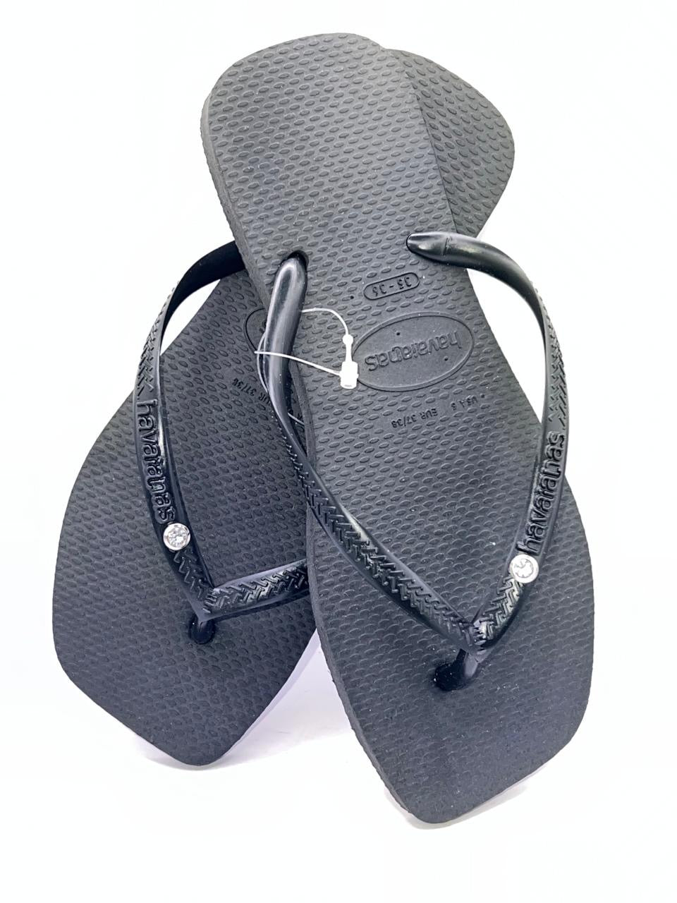 Diamond Flip Flop Square Black